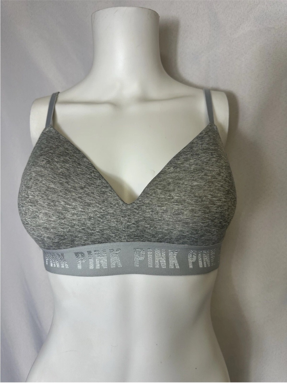 VICTORIA SECRET PINK BRAND SIZE 34C AND GREY BRA LIKE NEW